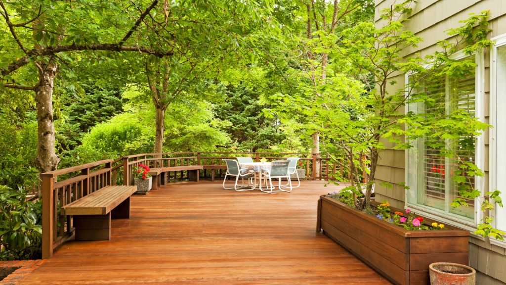 Concrete vs. Wood Decking Porch Builders Manassas VA Cornerstone Deck Company Custom Decks