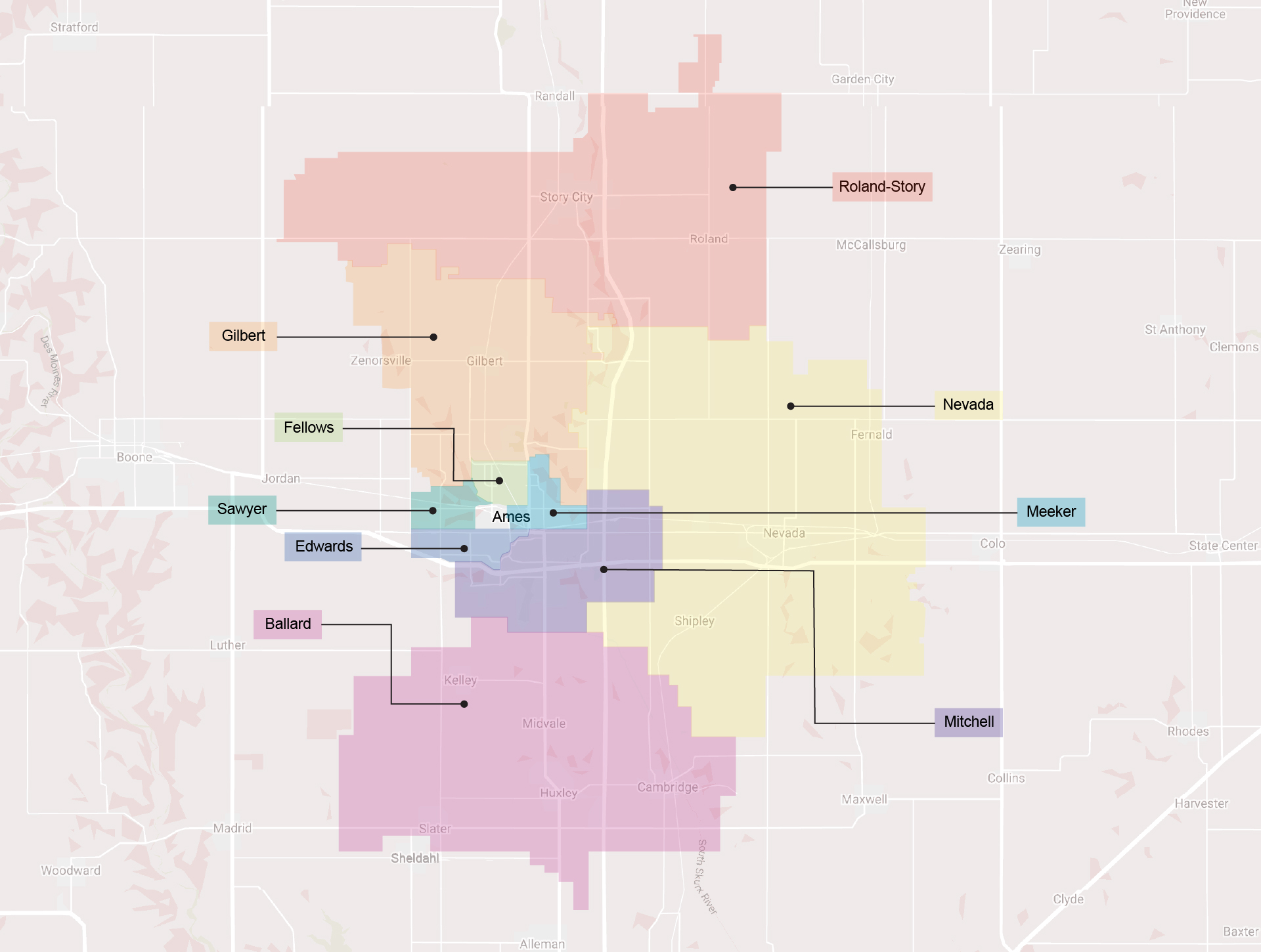 District Map Cornerstone Church