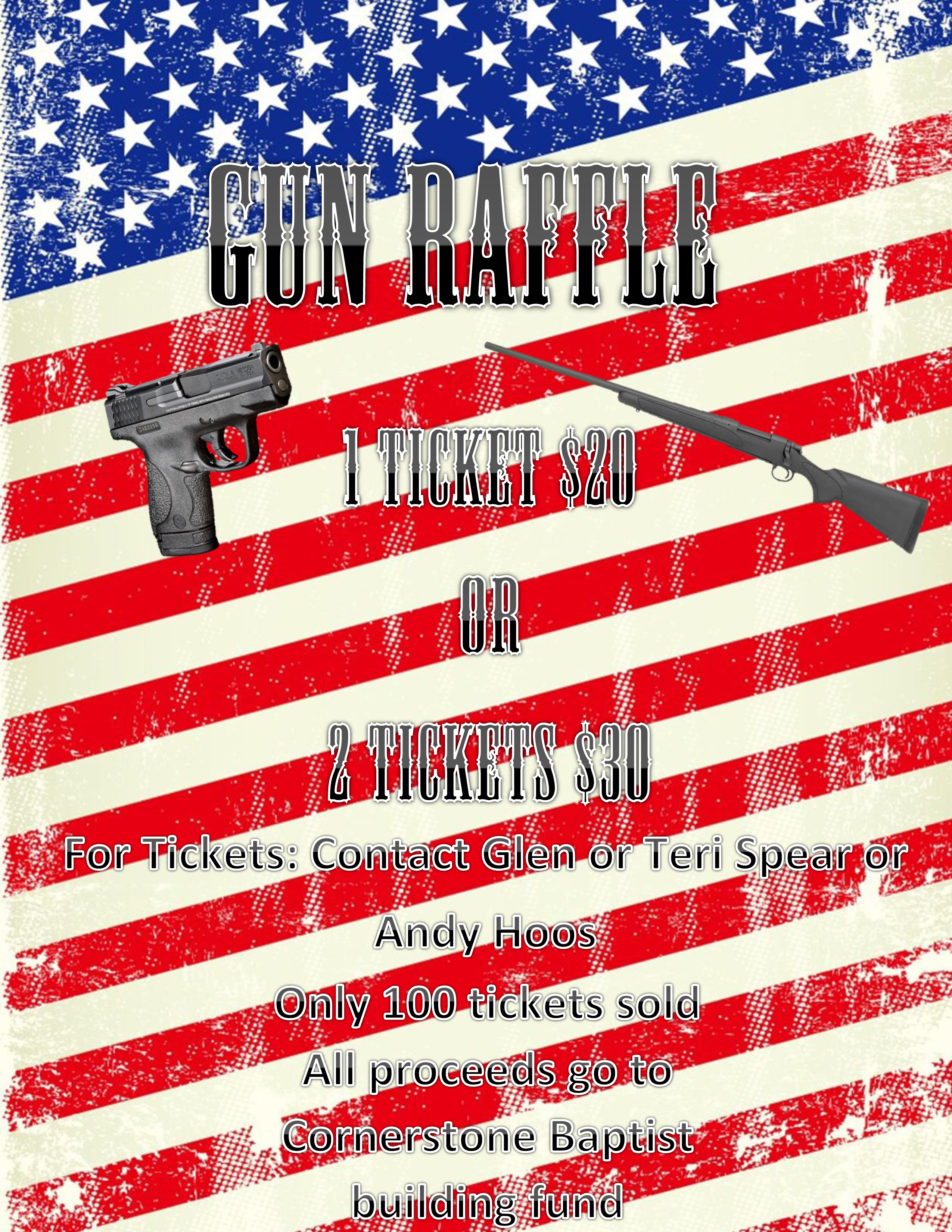 Cornerstone Gun Raffle Cornerstone Baptist Church