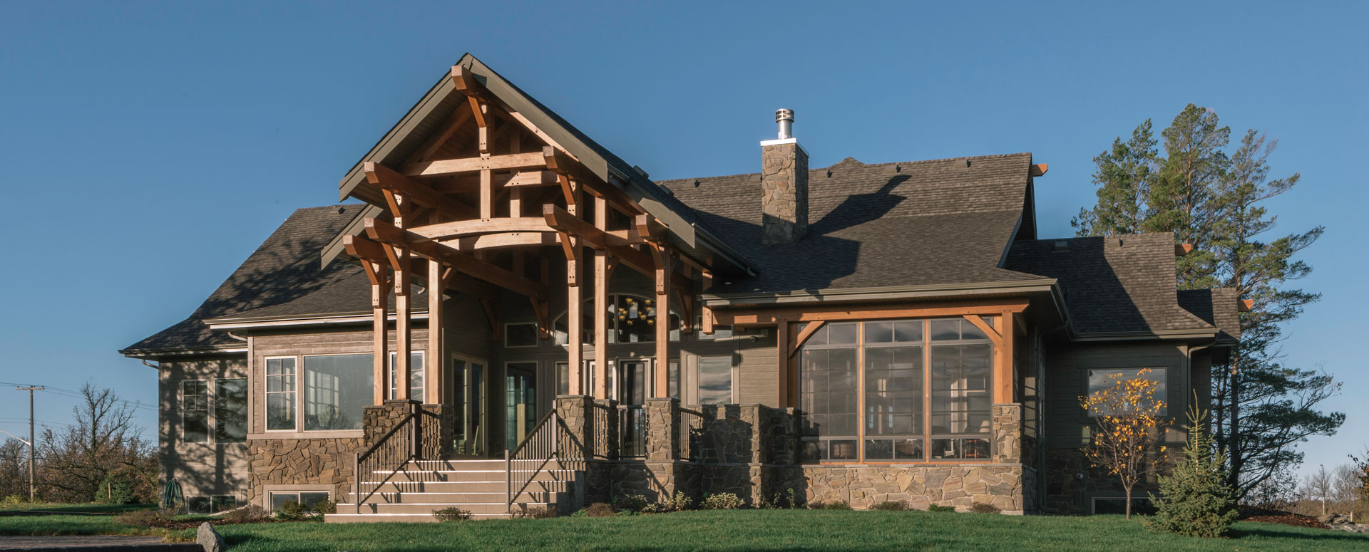 House on the Assiniboine Cornerstone Timberframes
