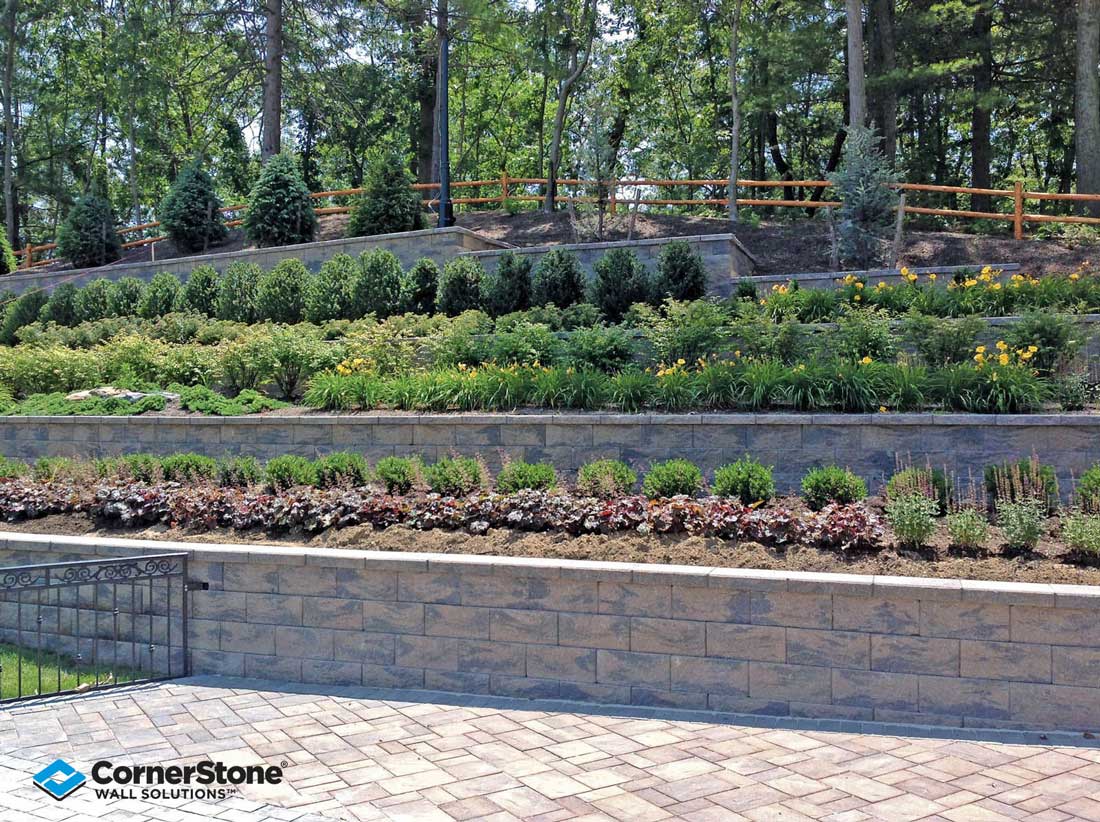 The Pleasing Aesthetics of Terraced Retaining Walls CornerStone Wall