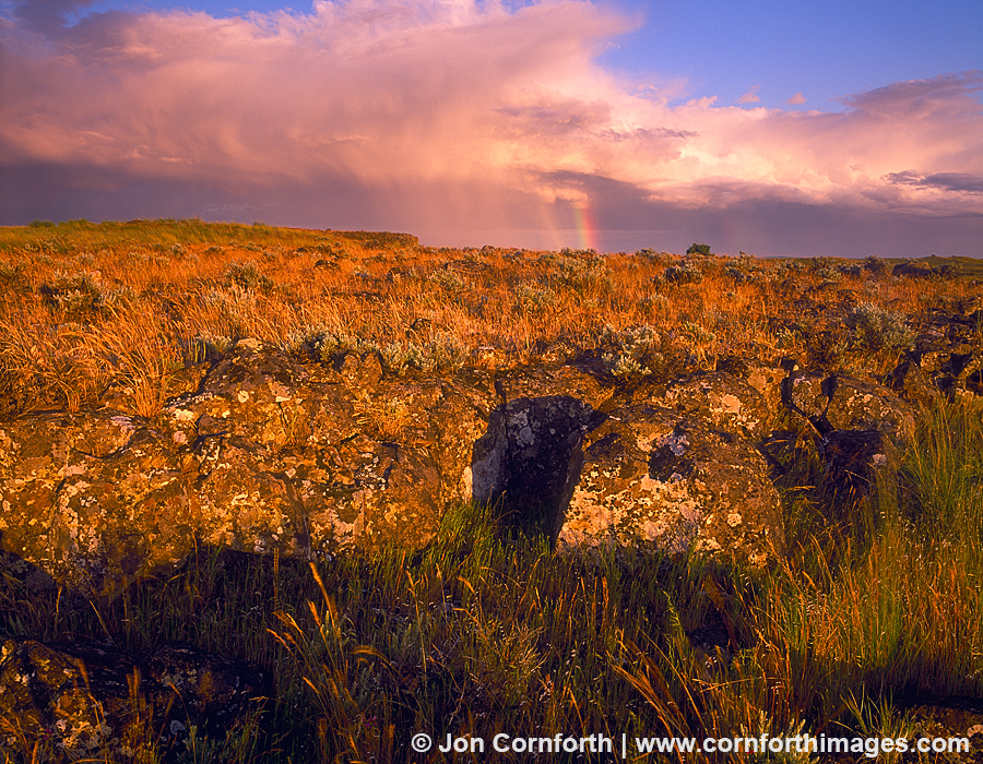 Steamboat Rock Rainbow Photo, Picture, Print Cornforth Images