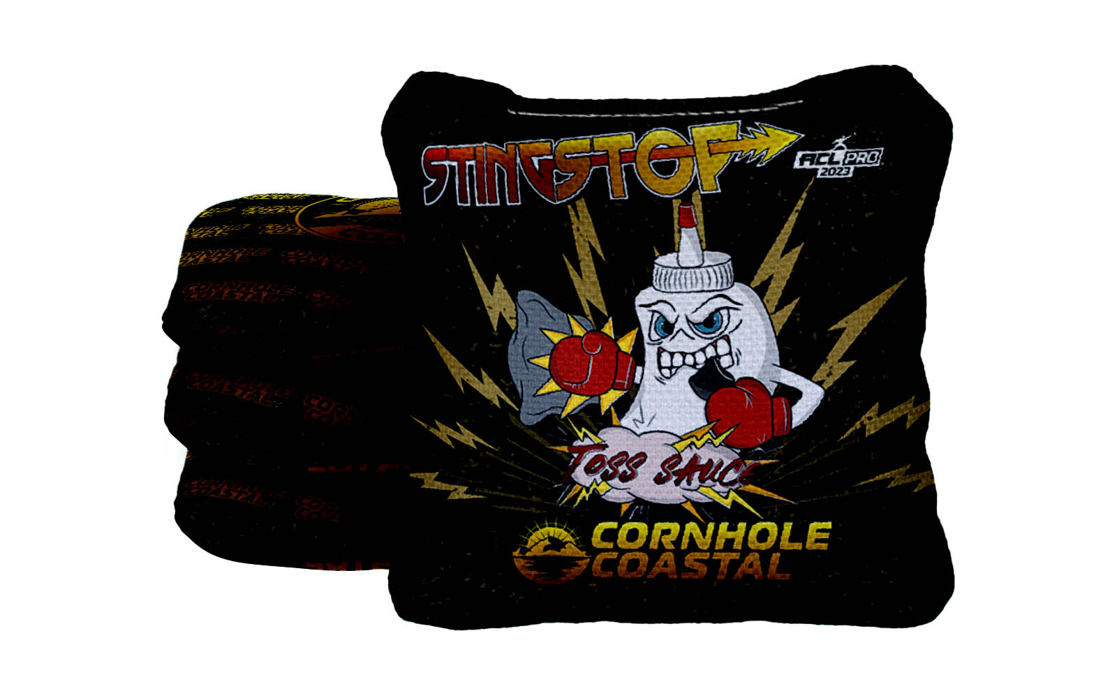 Toss Sauce Stingstop Black Cornhole Coastal