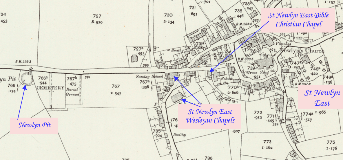 Mapping Methodism St Newlyn East Preaching Pit Cornish Story