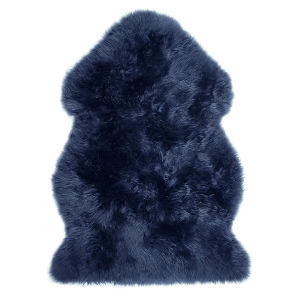 Blue Fur Rug Beijing Cornovo