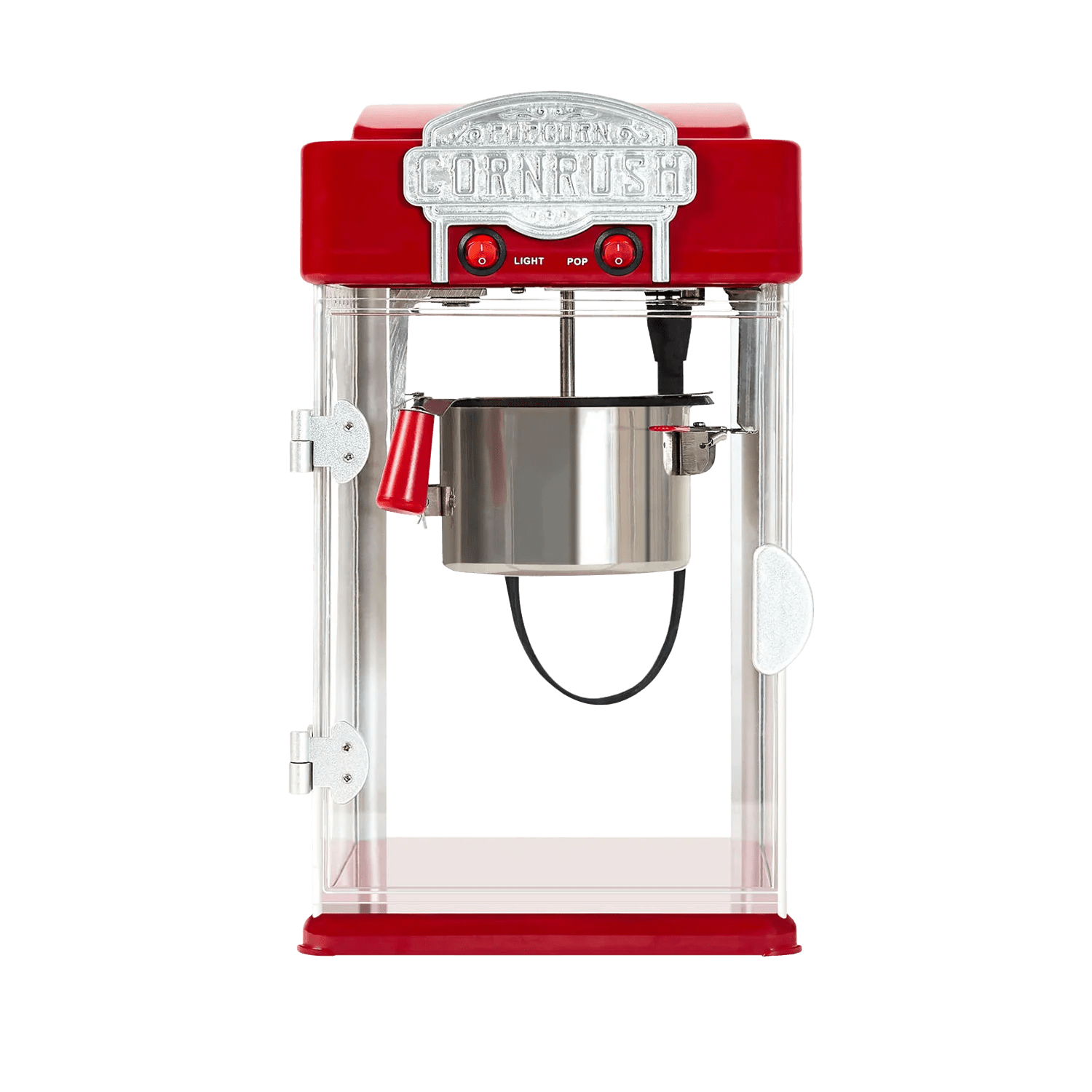 Tabletop vintage popcorn maker 4oz red cornrush