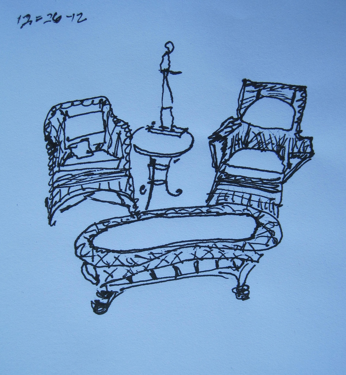 Wicker Furniture Postcard Cornstalk Studio Abigail Livingood