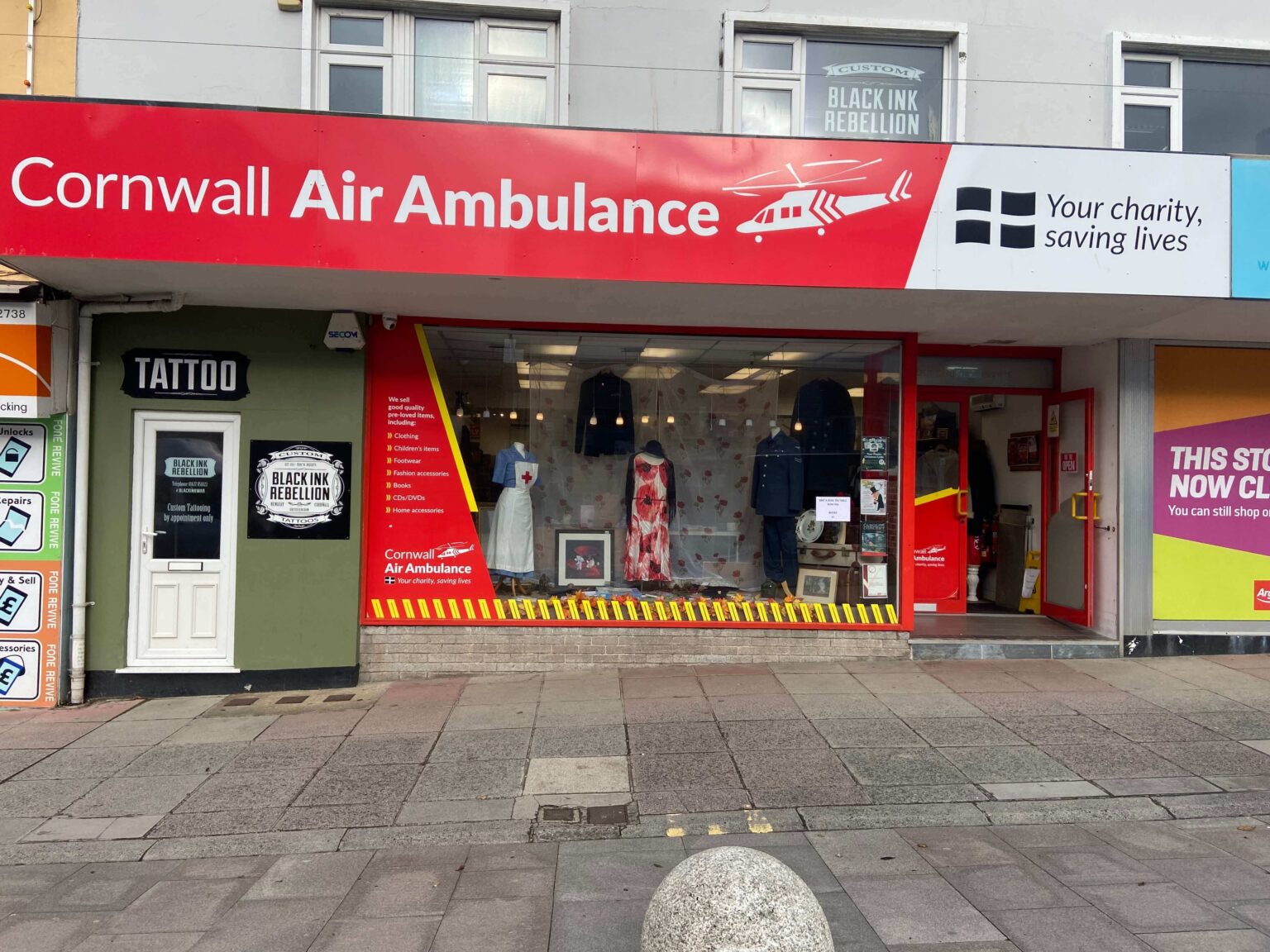 Our Charity Shops in Cornwall Cornwall Air Ambulance