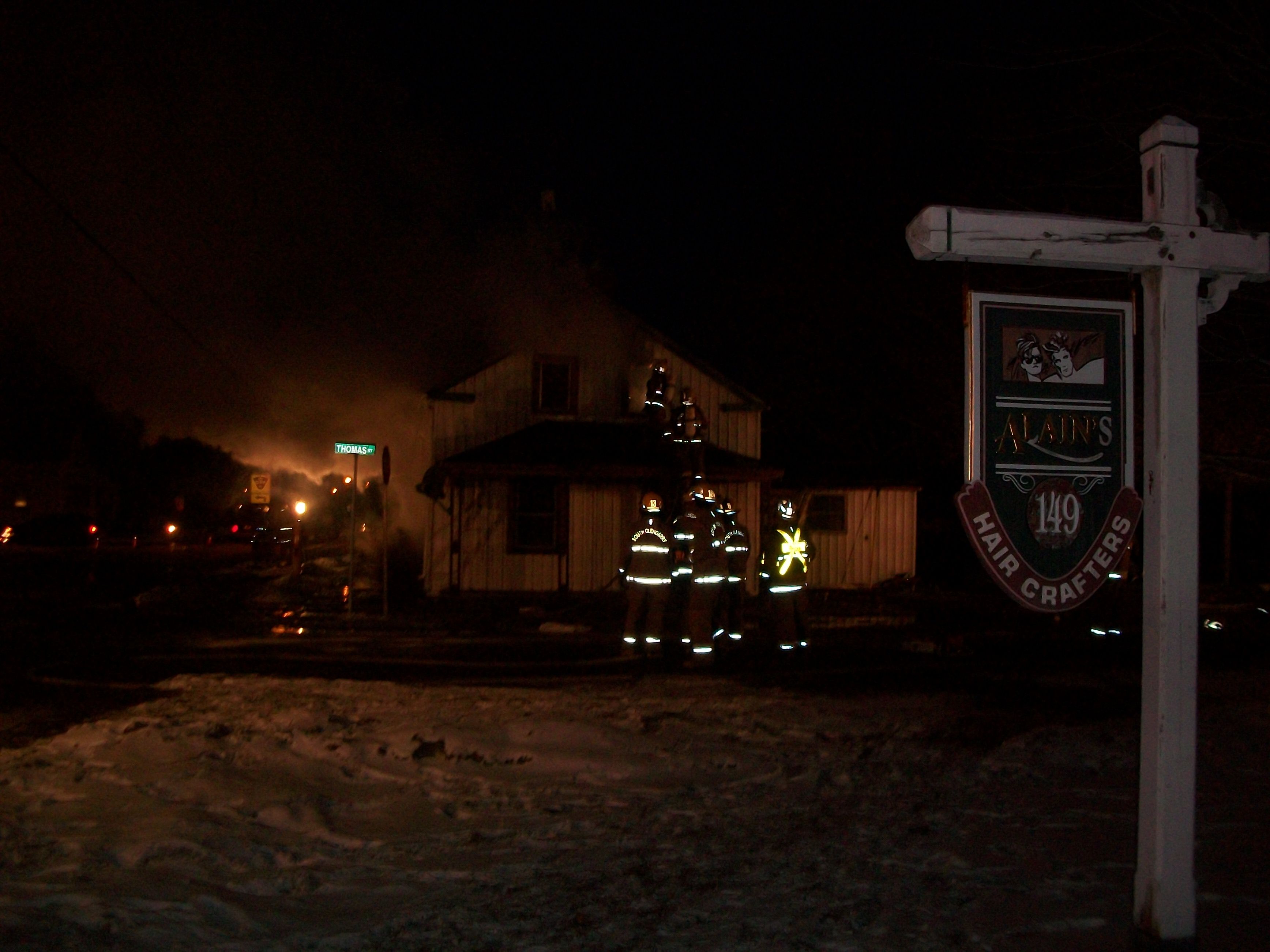 Fire Strikes Lancaster Ontario Home in the Night Two Alarm Blaze