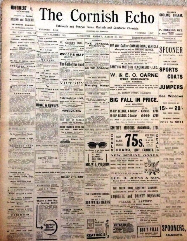 to The Cornish Echo another local news website enters the