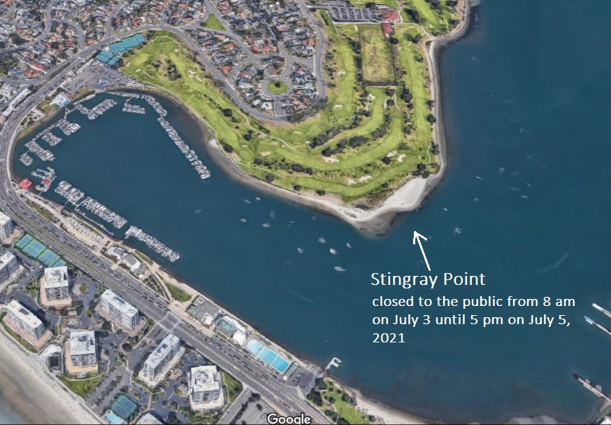 Stingray Point closed for 4th Coronado Times