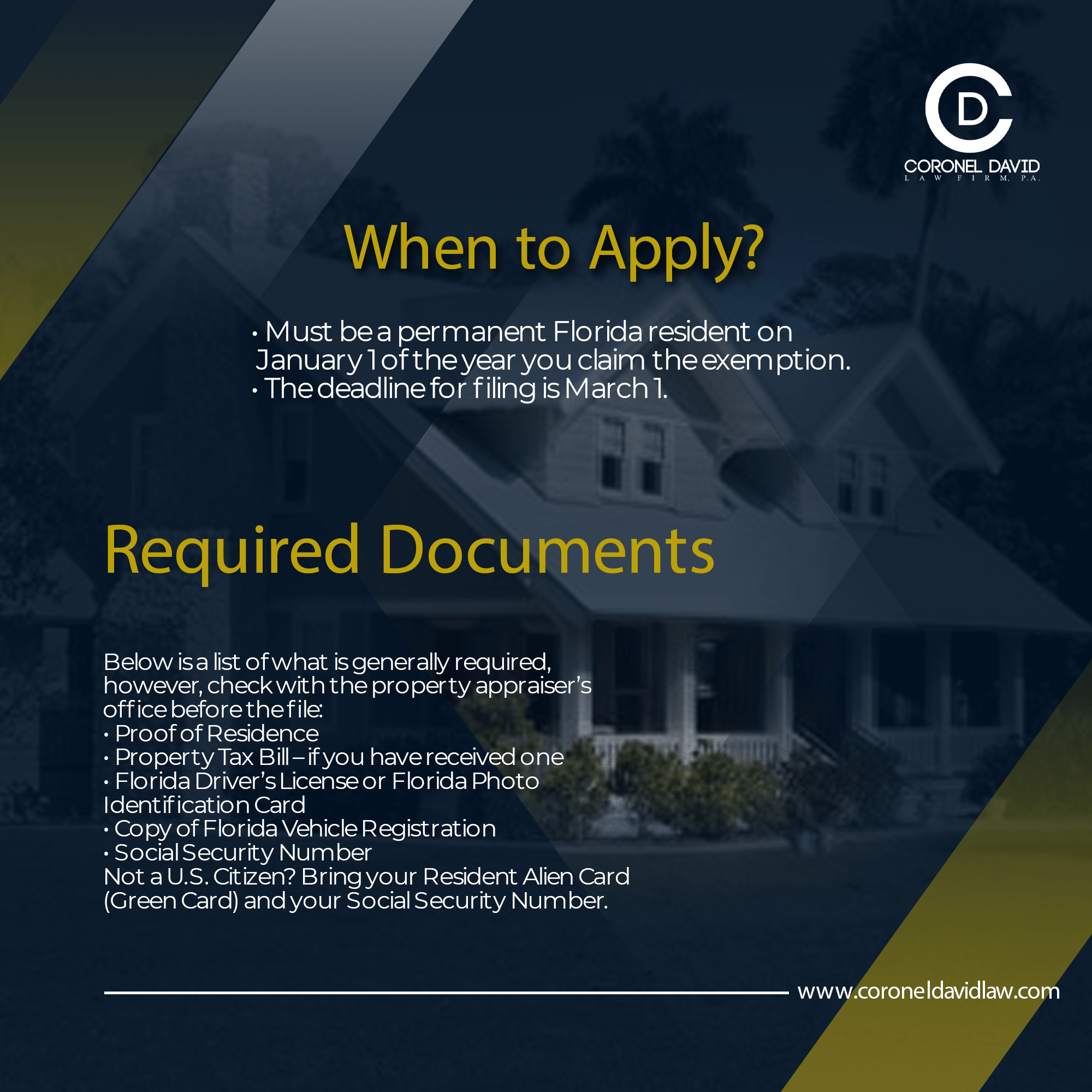 florida homestead exemption Coronel David Law Firm P.A.