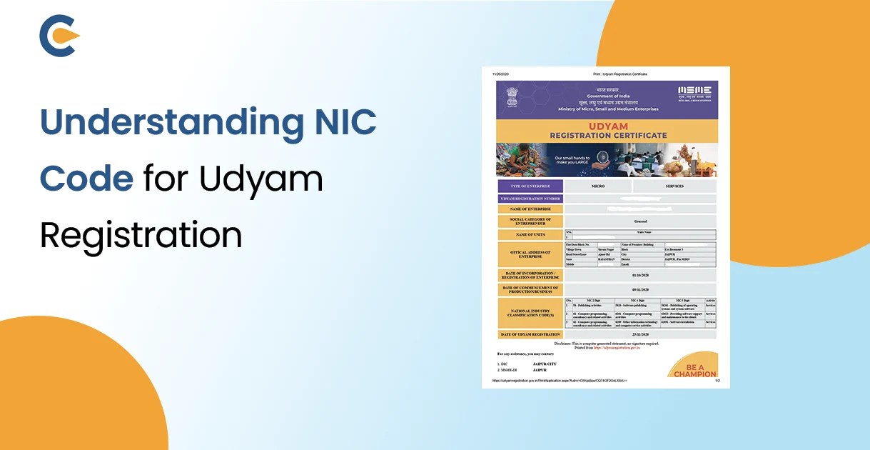 Know About Your NIC Code for Udyam Registration