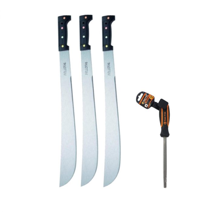 Machete Bellota 18 pulgadas con lima (3 unidades) Lo Mejor de la Zona