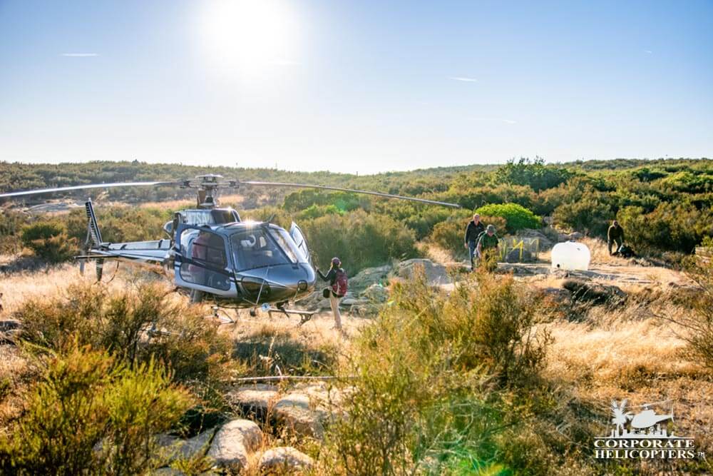 Remote Transport to El Cajon Mountain Corporate Helicopters