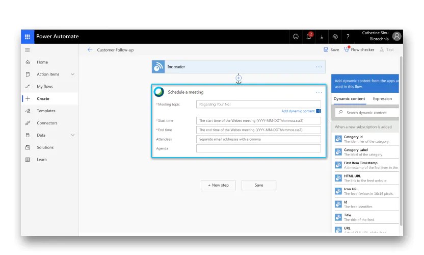 Cisco ex Meetings for Microsoft Power Automate