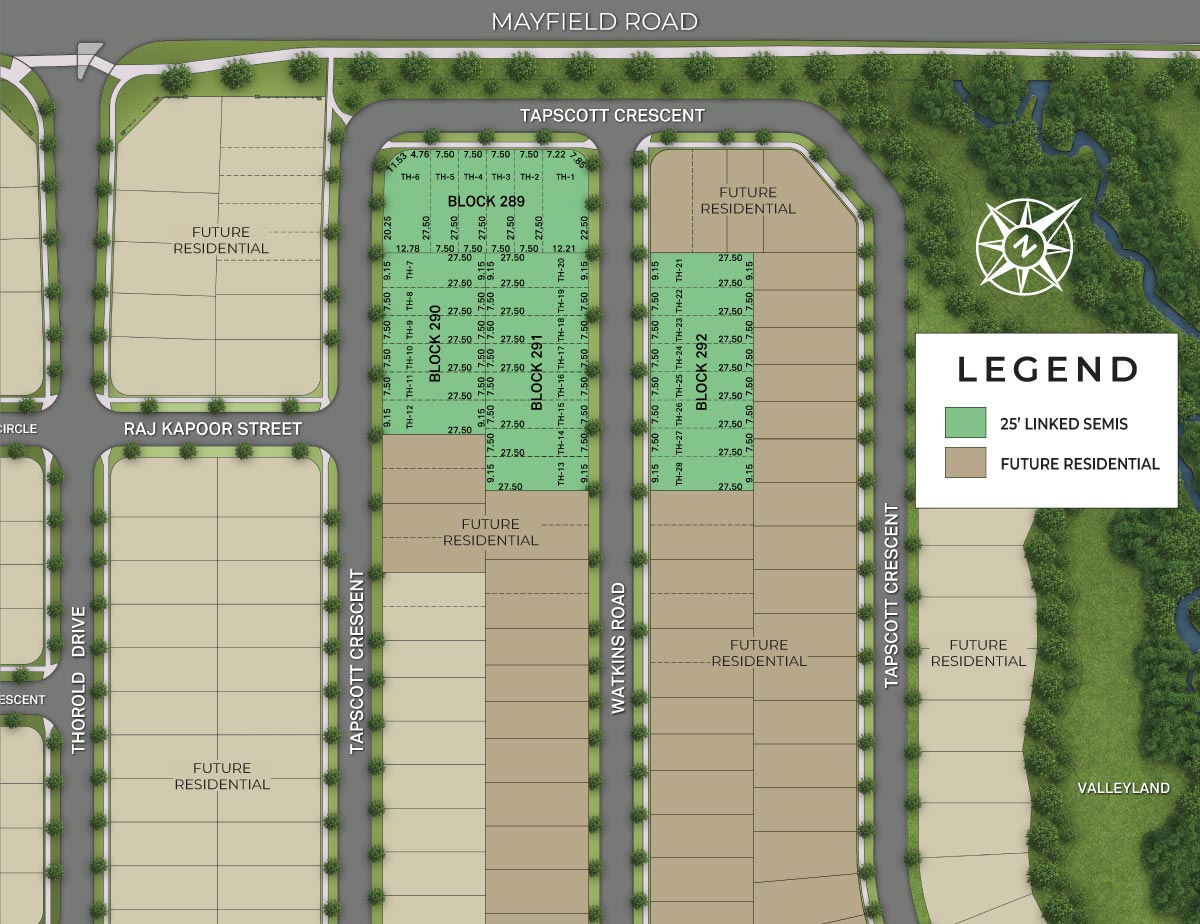 Mayfield Village in Brampton by Royal Pine Homes Price List, Floor Plans, Availability