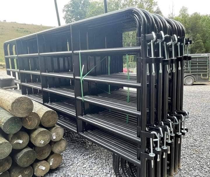 Buy Black 12ft Panels Online corral fence panels
