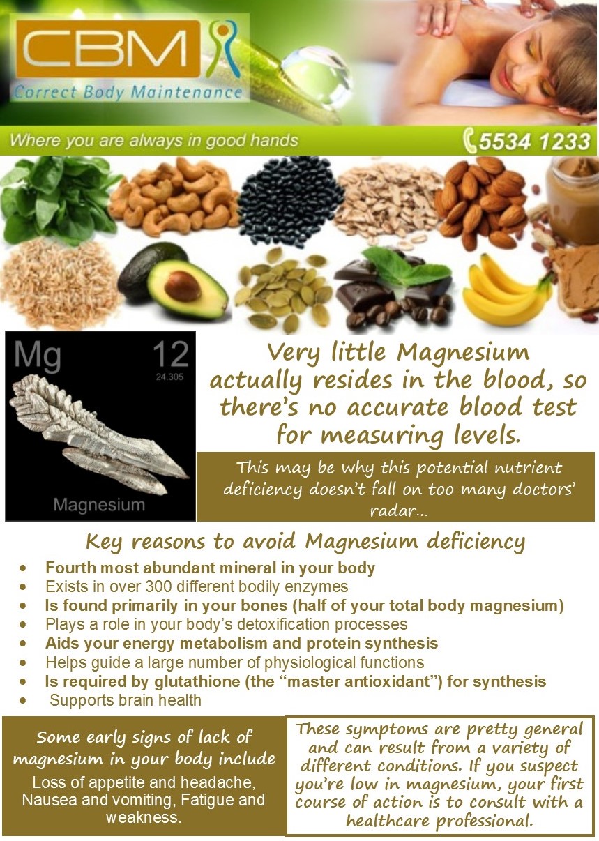 Reasons to Avoid Magnesium Deficiency Correct Body Maintenance
