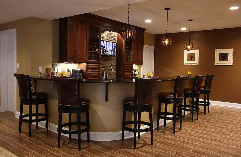 Basement Bar Layout Design Ideas