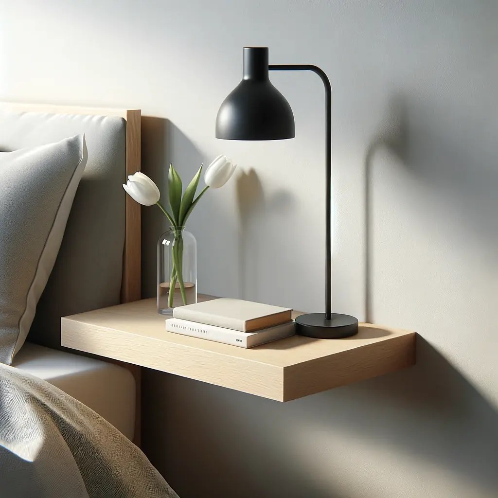 Floating Shelf Bedside Table A Blend of Functionality and Modern Aesthetics Design Ideas