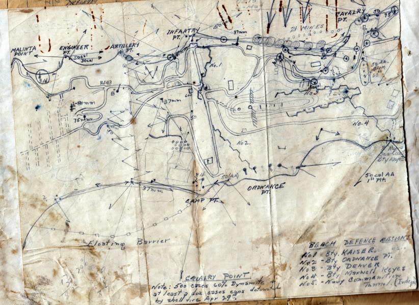 Corregidor map, 6 May 1942 Heritage Bn.