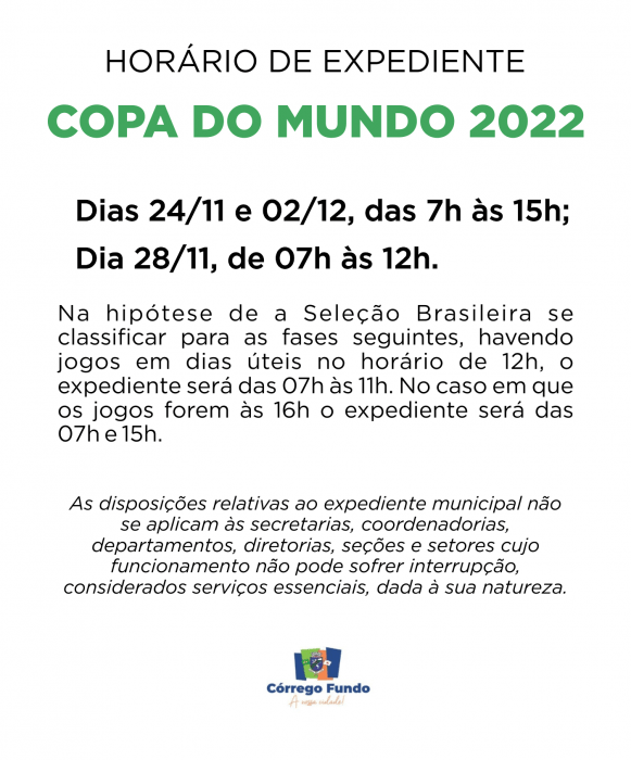 Horários dos Jogos da Copa 2022 Qatar