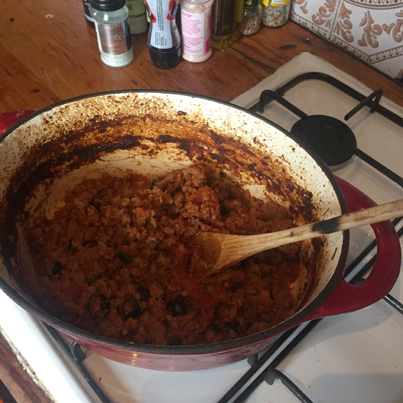 Spaghetti Quorn bolognese
