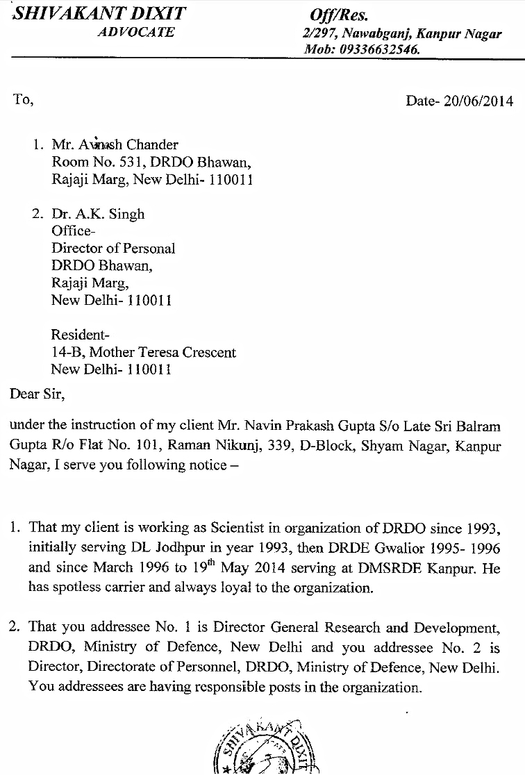 dna exclusive Scientist sues DRDO chief Avinash Chander for defamation