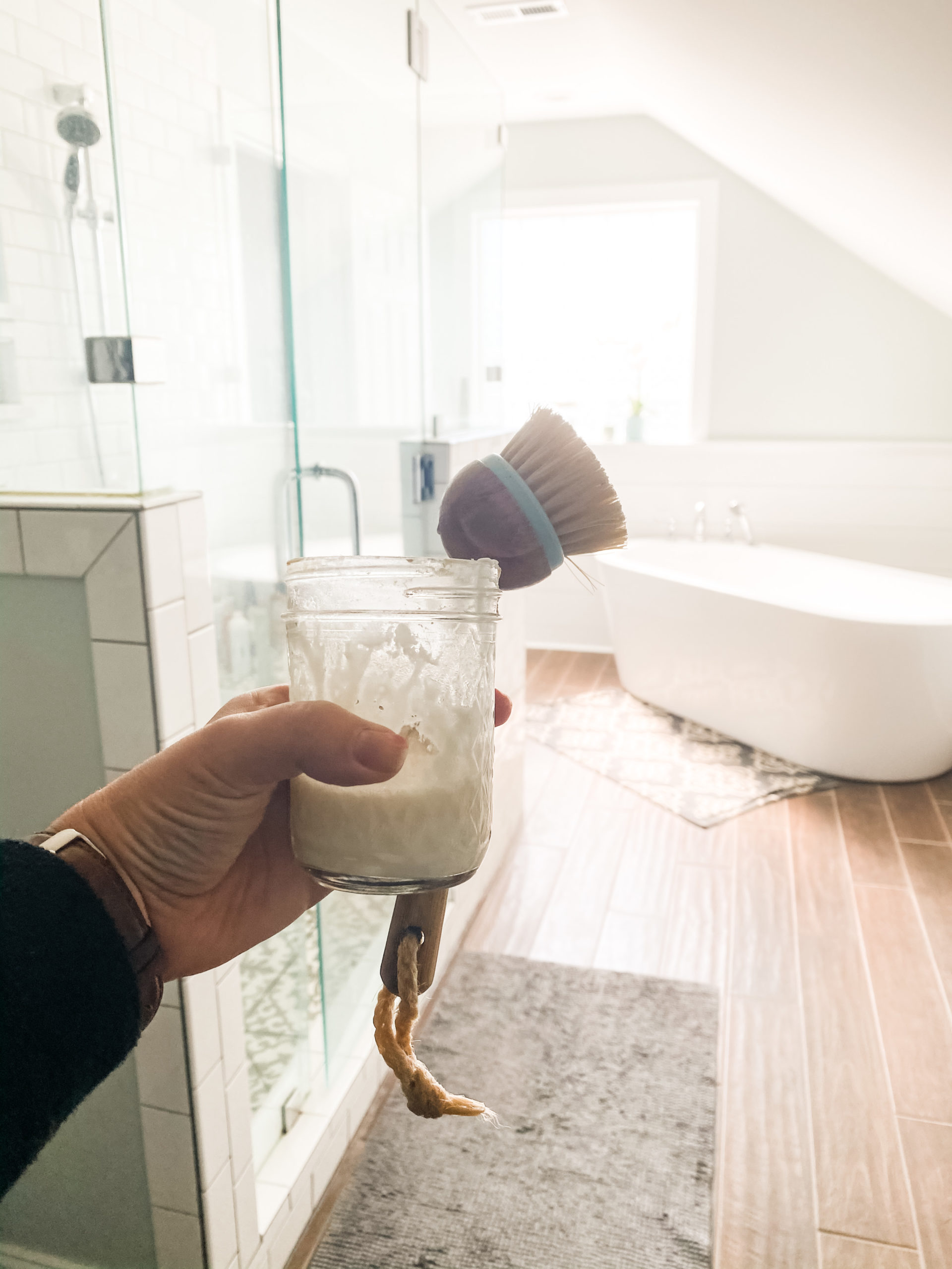 DIY Thieves Scrub Bathroom Cleanup Made Easy Corry Frazier