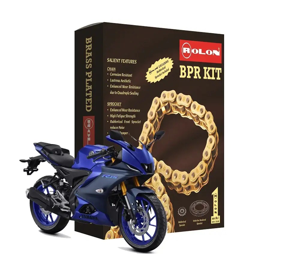 Yamaha R15 V4 Rolon Brass chain sprocket kit