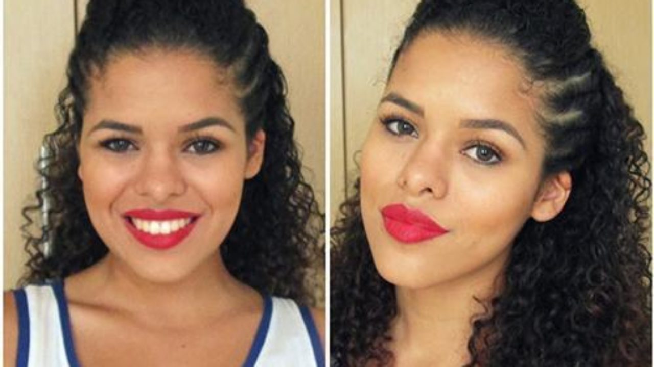 Como Fazer Topete Feminino Simples penteado infantil com liguinhas