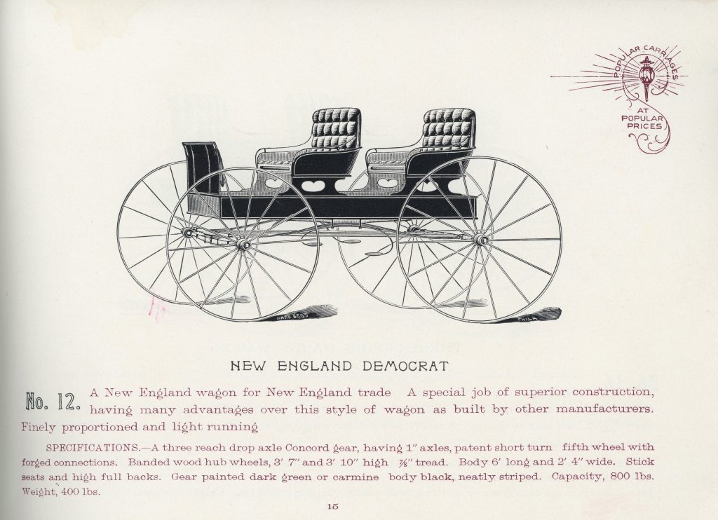 1898 Democrat Wagon Cortland County Historical Society