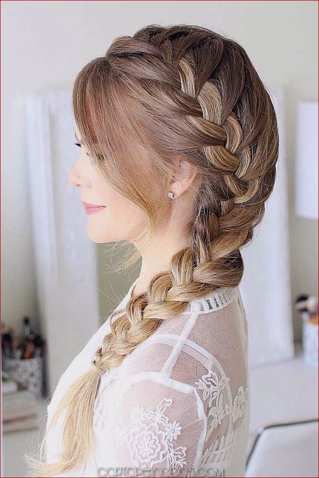 Trenza Francesa Trenzas Para Cara Redonda ideas de peinado