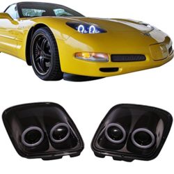 Lights Fits 1997-2004 Chevy Corvette C5 | Headlights Projector Lamp