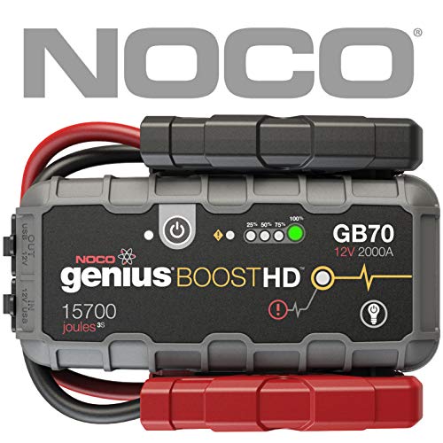 NOCO Boost HD GB70 2000 Amp 12Volt UltraSafe Portable Lithium Car Battery Jump Starter Pack for