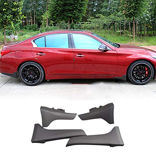 NINTE Splash Guards for 20142019 Infiniti Q50 / Q50S, ABS Unpainted