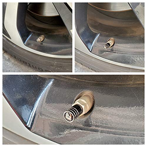 AOOOOP Car Tire Valve Caps for Corvette Dust Cover HeavyDuty Wheel