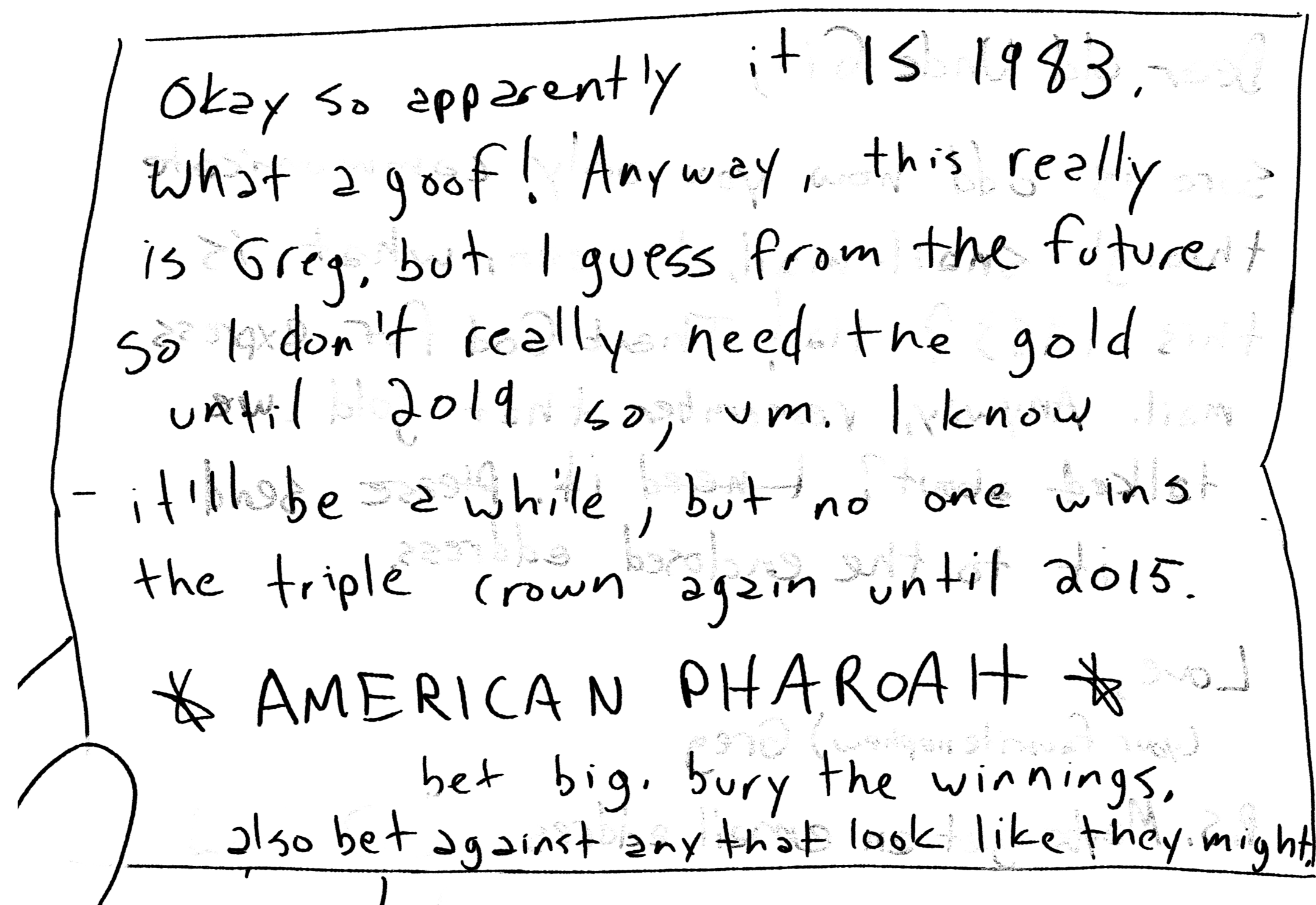 What the fuck is an American Pharoah