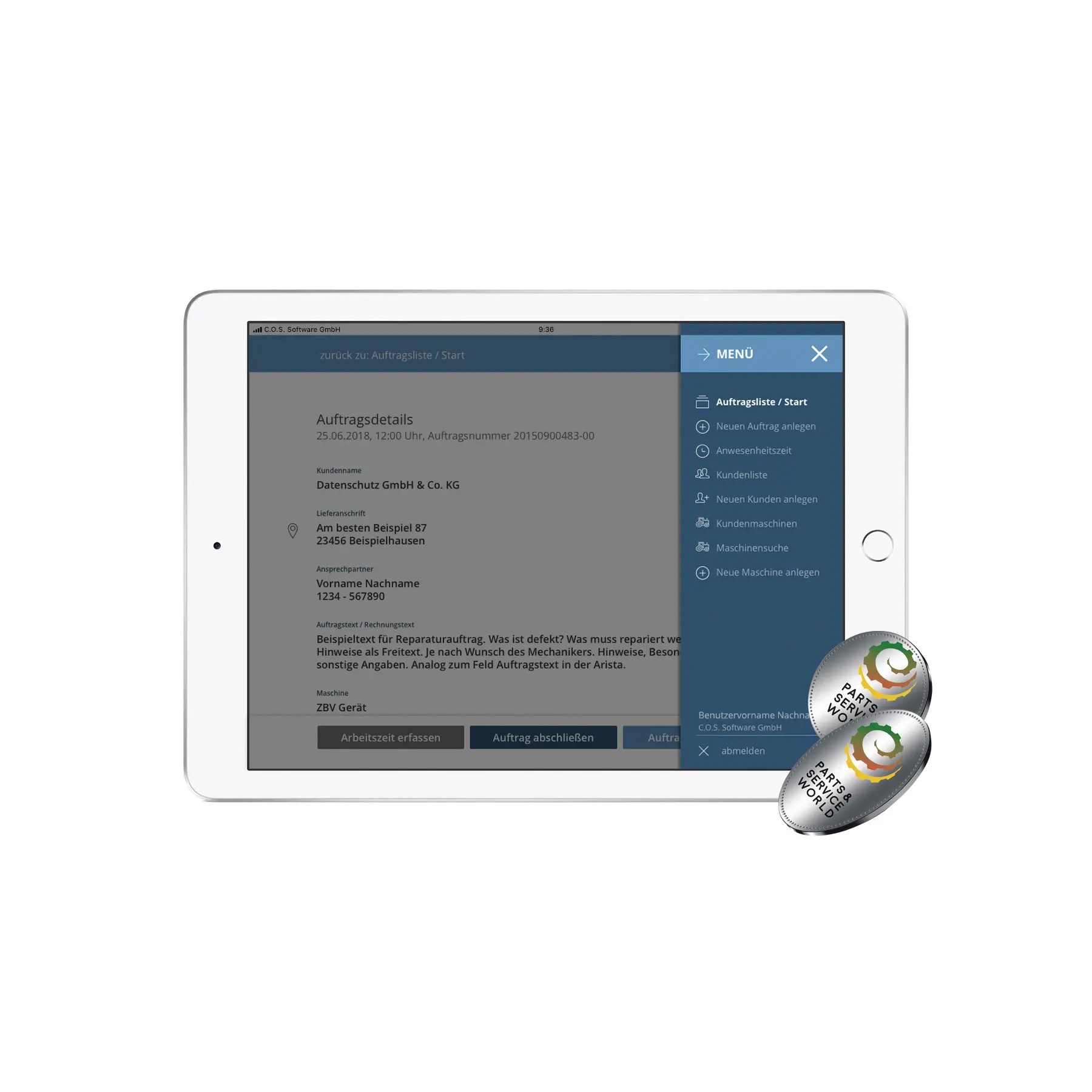 C.O.S. Software GmbH » Produkte » ServiceApp