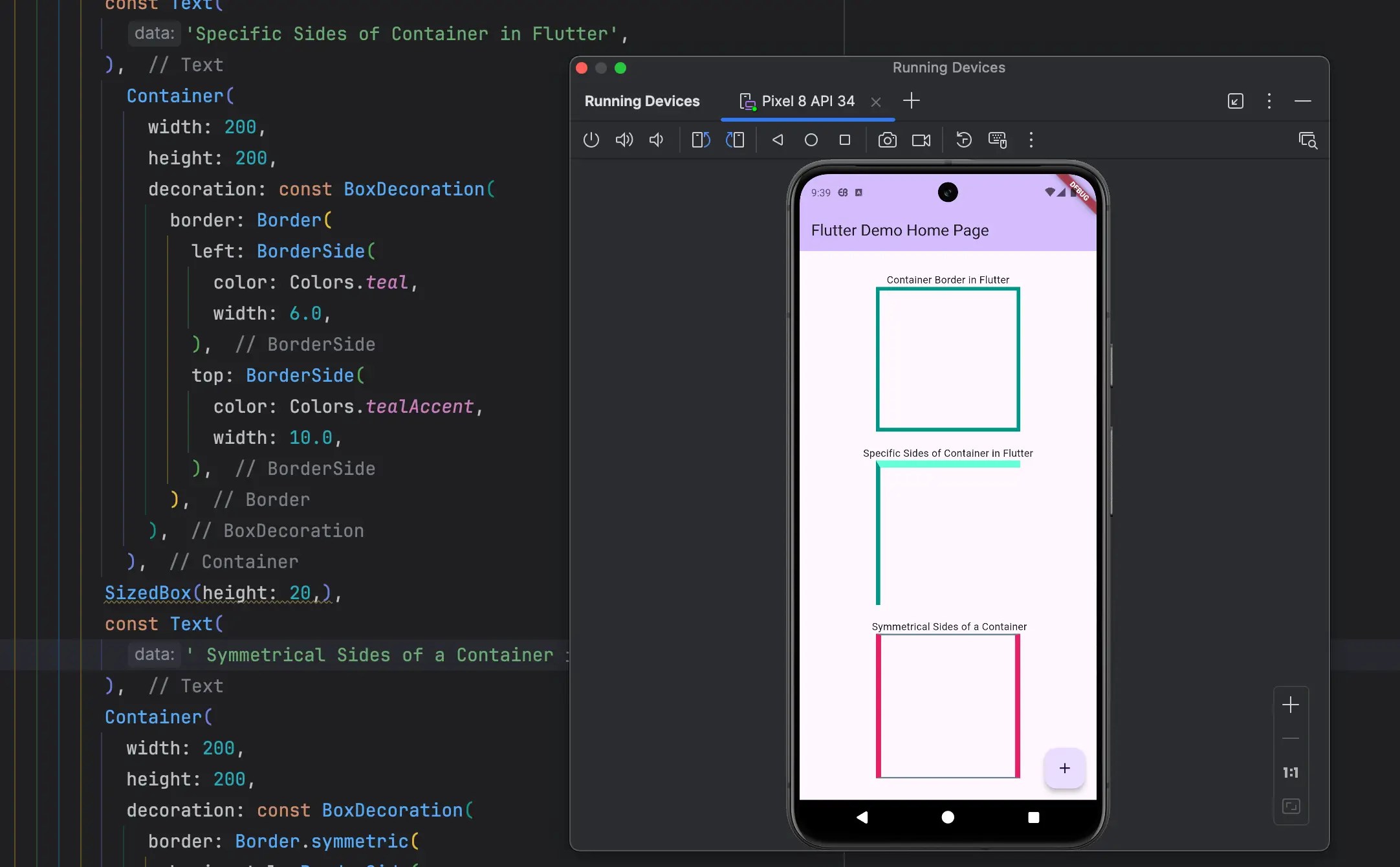 How to Add Container Border in Flutter in 2024 coseries