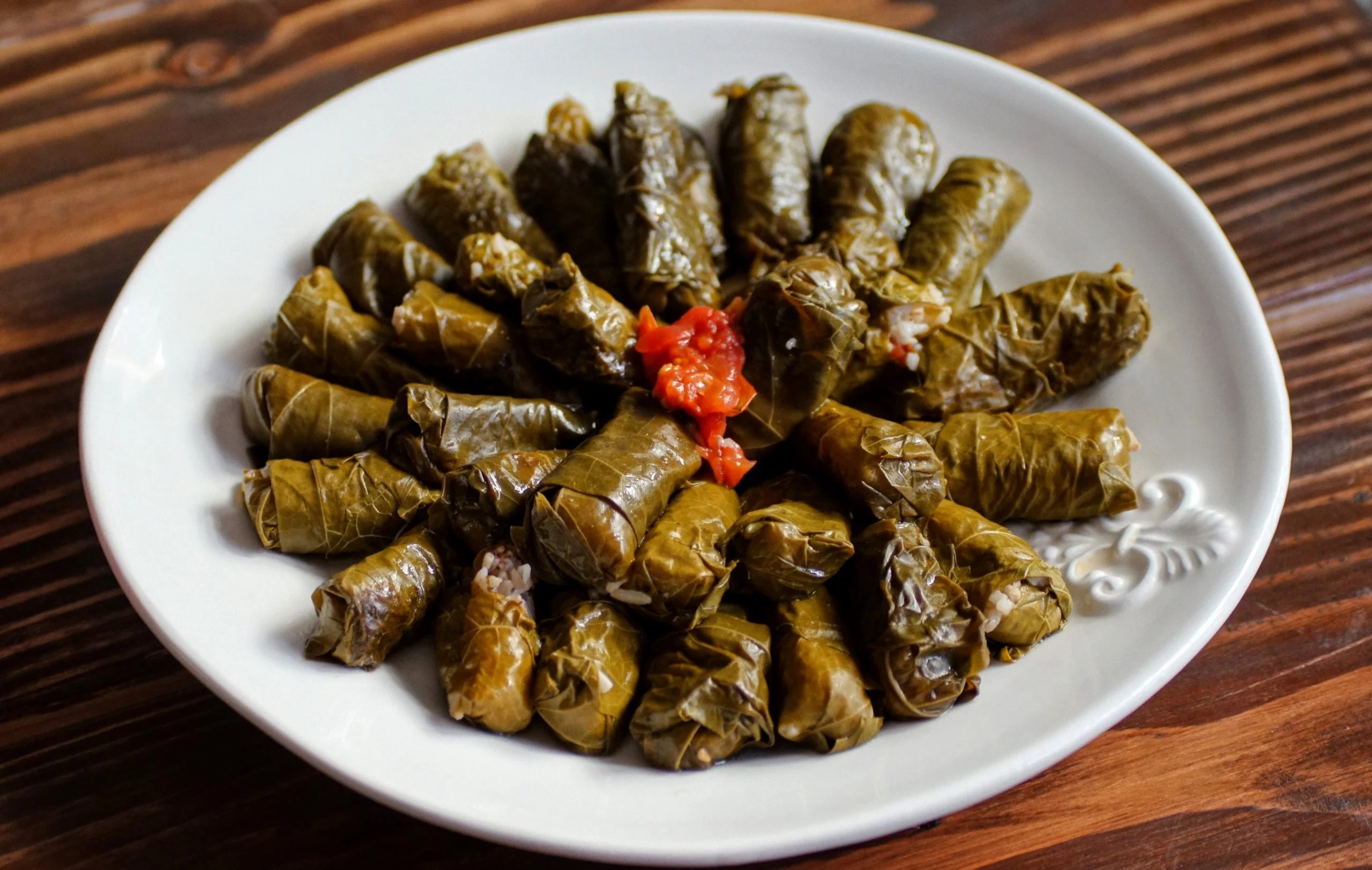 Stuffed Rolled Grape Leaves (Warat Areesh) Cosette's Kitchen