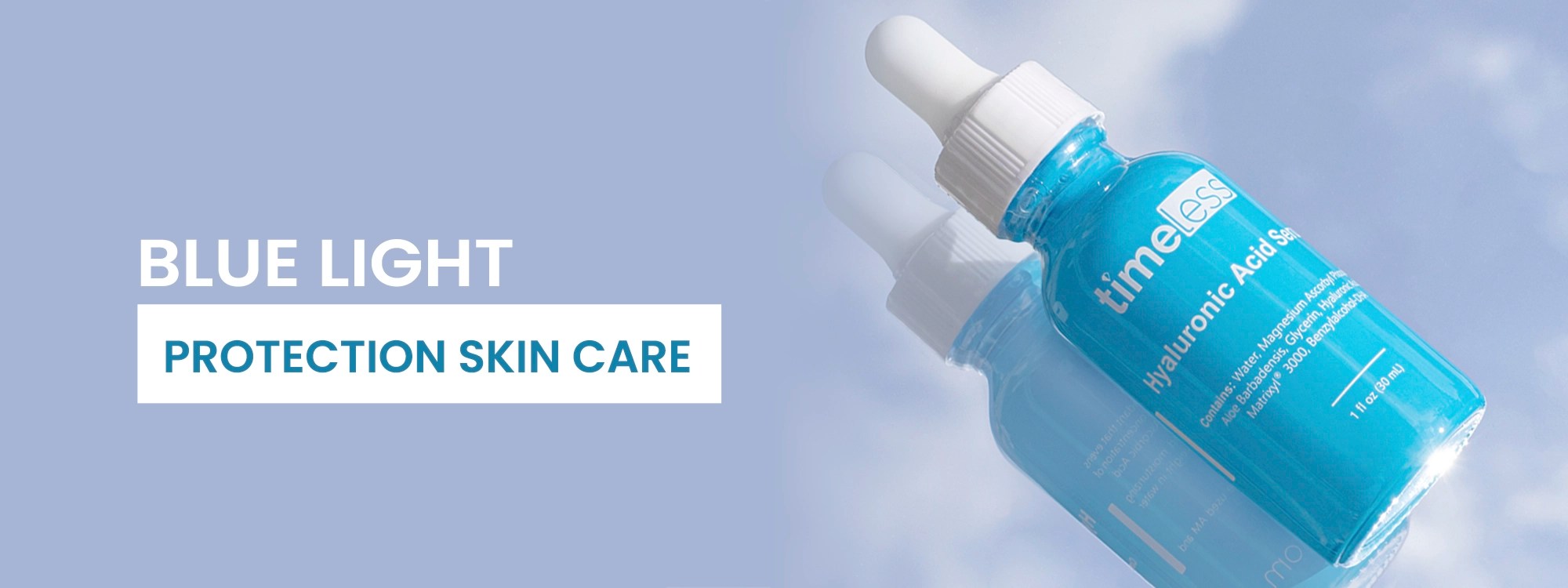 Blue light protection skin care TimelessSkinCare.eu
