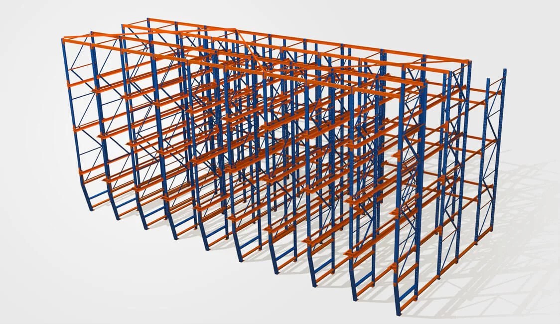 Structural Steel Racking Heavy Duty Industrial Shelving(07)