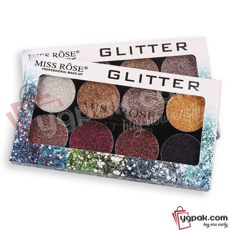 MISS ROSE GLITTER EYESHADOW PALETTE,Eyeshadow, miss rose at Shofiq