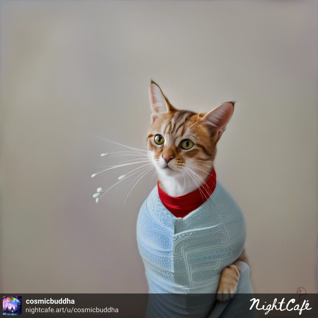 “cat refusing to take medicine” C. Buddha's Hasty Musings