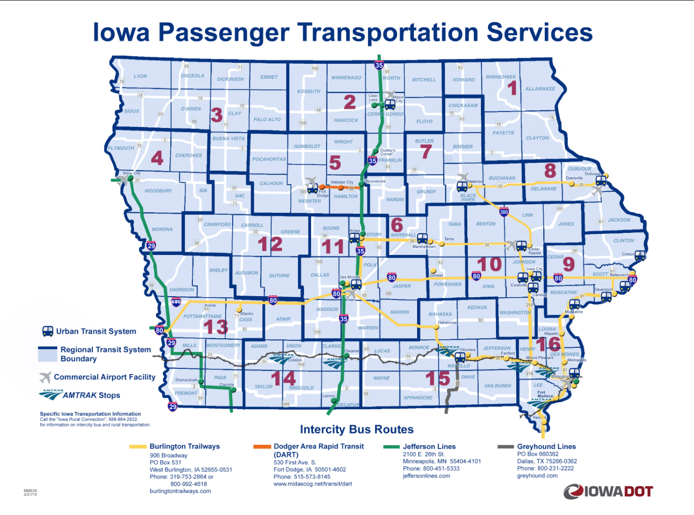 Iowa Intercity Bus Service Cosmic Reflections