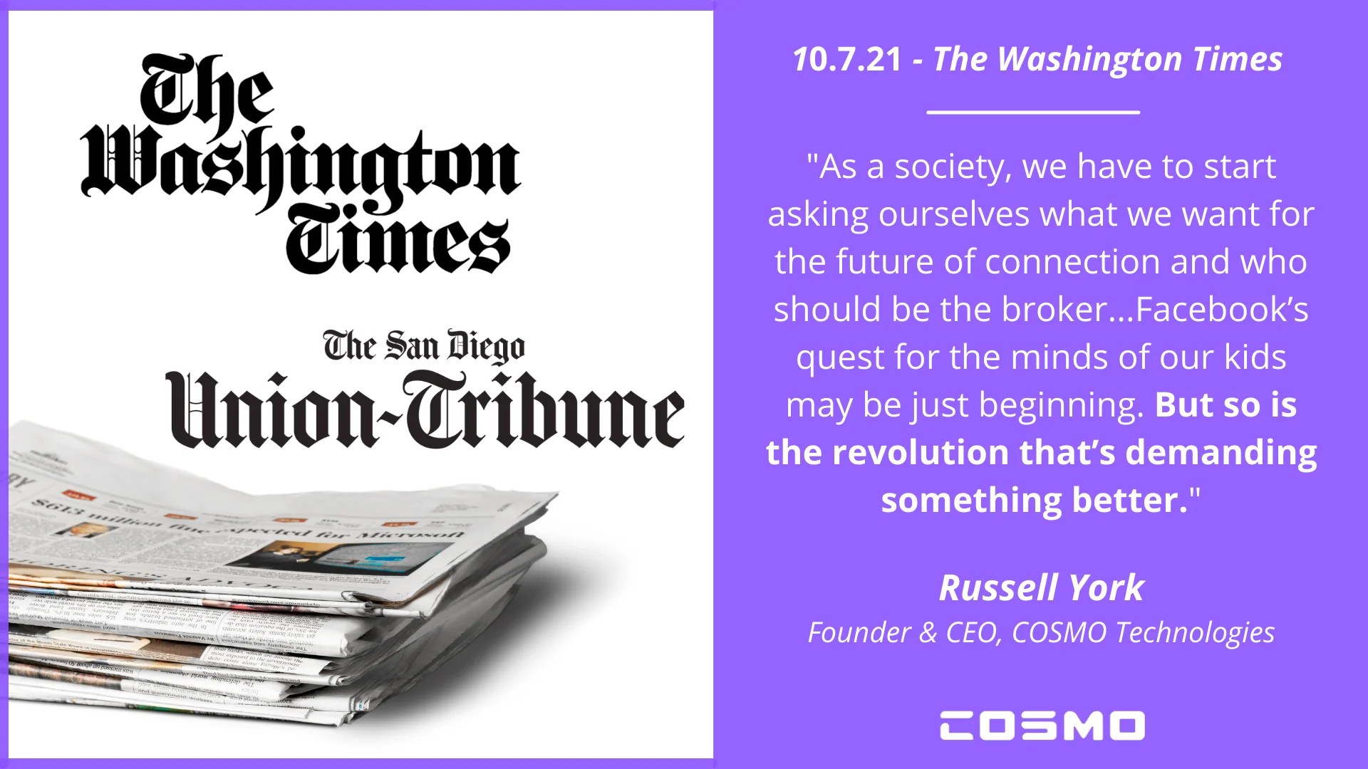COSMO’s CEO Speaks Out on Facebook and the Growing Family Tech Movemen