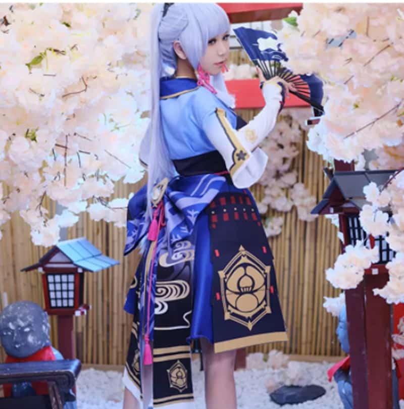 Game Genshin Impact Kamisato Ayaka Cosplay Costume Kamisato Ayaka