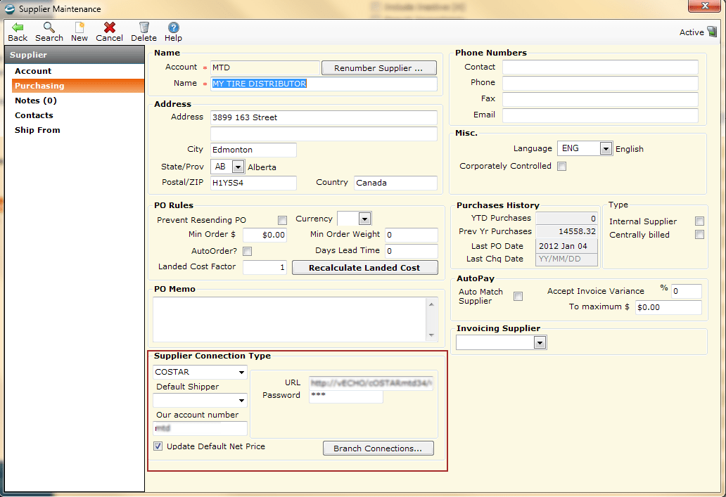 How to Setup COSTAR to COSTAR In